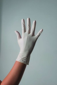 Перчатки неопудренные стандарт, Винил, прозрачный, S, 100 шт/упк