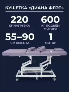 Стол - Кушетка массажная «Диана Флэт» с электроприводом, с питанием от сети