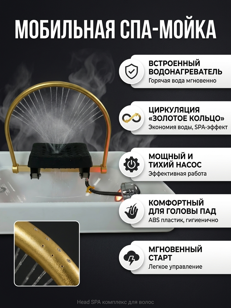 СПА-раковина для СПА-процедур головы
