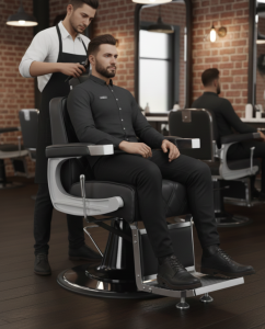 Кресло для барбершопов OLIVER (усиленный гидроподъемник)
