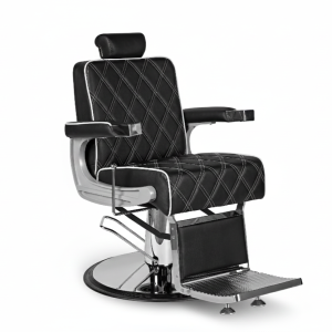 Кресло для барбершопов OLIVER с белым кантом