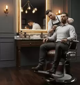 Кресло для барбершопов MAX
