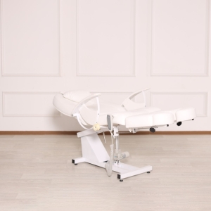 Педикюрное кресло Юлия (белое) на электроприводе 1 мотор