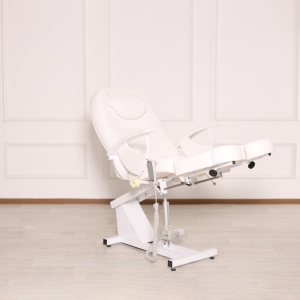 Педикюрное кресло Юлия (белое) на электроприводе 1 мотор