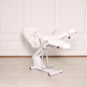 Педикюрное кресло Юлия (белое) на электроприводе 1 мотор