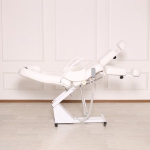 Педикюрное кресло Юлия (белое) на электроприводе 1 мотор