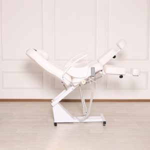 Педикюрное кресло Юлия (белое) на электроприводе 1 мотор