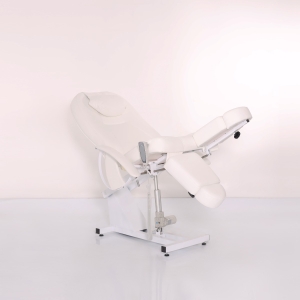 Педикюрное кресло Юлия (белое) на электроприводе 1 мотор