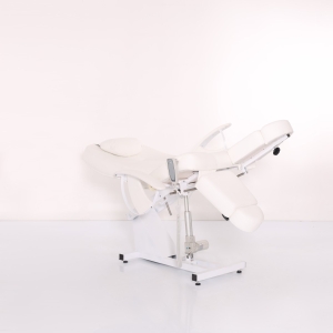 Педикюрное кресло Юлия (белое) на электроприводе 1 мотор