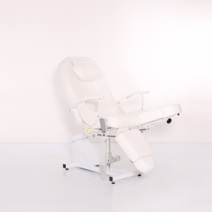Педикюрное кресло Юлия (белое) на электроприводе 1 мотор