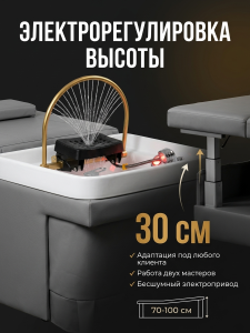 Спа-кушетка с элекстро регулировкой высоты для Спа головы 1 мотор