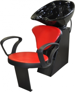 Мойка парикмахерская «Лена» с креслом «Селена» глубокая раковина керамика