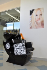 Мойка парикмахерская «Грейт» с креслом «Имидж», раковина керамика