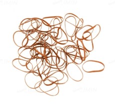 Резинки для волос DEWAL коричневые силикон, midi (50шт)