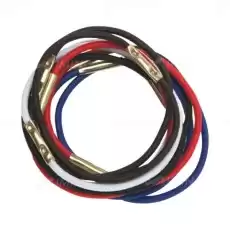 Резинки для волос черн./белые, силикон., mini (100 шт)