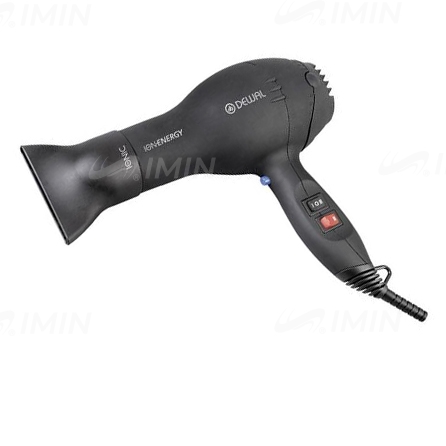 Фен DEWAL ION Energy, черный, 2000W, 2 насадки