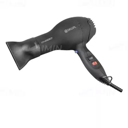 Фен DEWAL ION Energy, черный, 2000W, 2 насадки