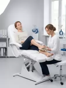 Кресло педикюрно-косметологическое 'Ирина' Электро 4 мотора, высота 550 - 850