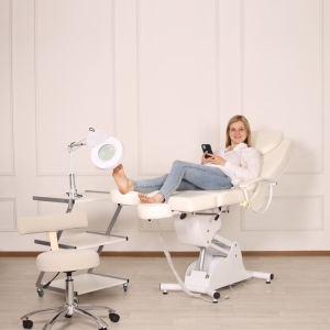 Педикюрное косметологическое кресло «Надин» (электропривод, 4 мотора)