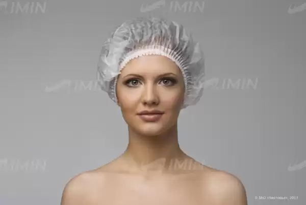 Шапочка Шарлота, Спанбонд, 50 шт. розовые