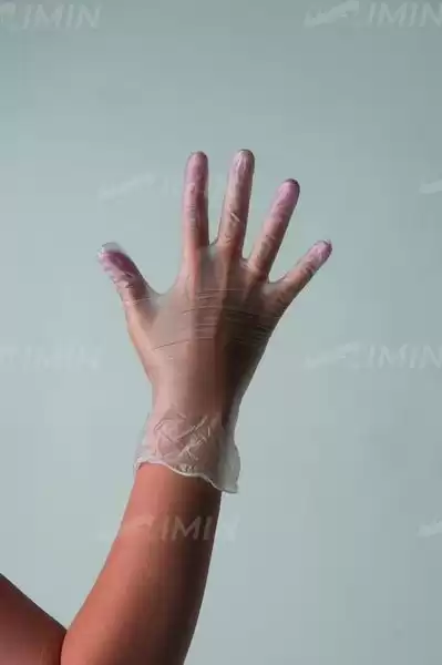 Перчатки неопудренные стандарт, Винил, прозрачный, L, 100 шт/упк