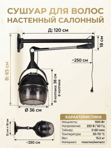 Сушуар с креплением к стене