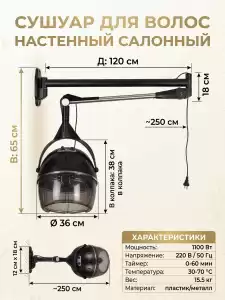 Сушуар с креплением к стене