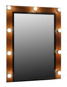 Зеркало для барбершопа Barber jack-2 c лампами