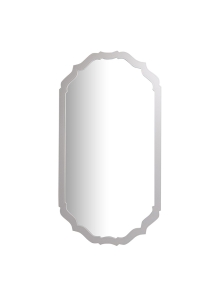 Зеркало Римини Овал белое (арт. 0137-1б)