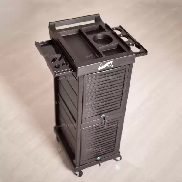 Тележка парикмахерская Q628 с замками для ящиков
