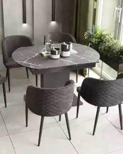 Стул Оскар велюр серый
