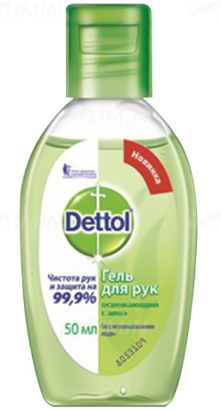 Гель Антисептик для рук Dettol, 50 мл, с Алоэ 