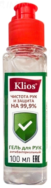 антибактериальный гель для рук Klios, 100мл