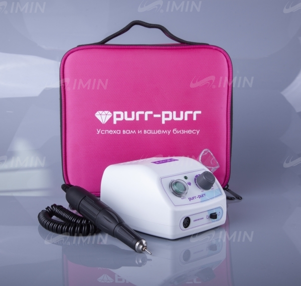 Аппарат для педикюра Purr-Purr Estron с ручкой Estron G сумка фуксия, сумка в подарок