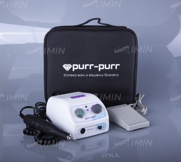 Аппарат для педикюра Purr-Purr Estron с педалью, комплект с черной сумкой, сумка в подарок