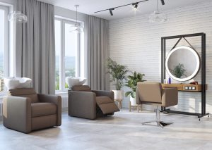 Мойка реклайнер 'Сохо Арт' с электро подножкой и глубокой раковиной