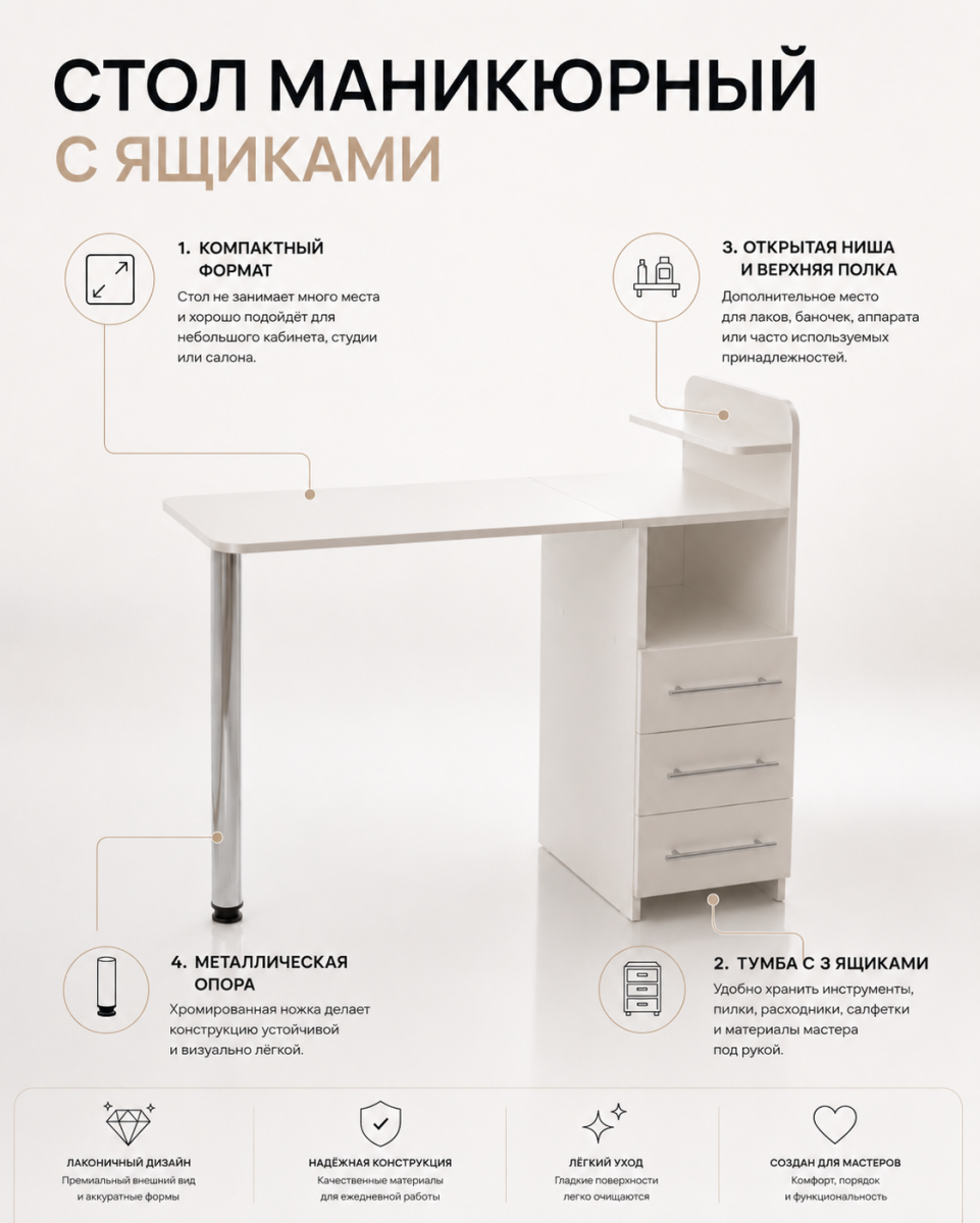 Маникюрный столик 1071