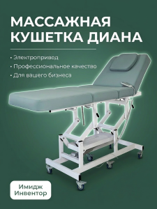 Массажная стол - кушетка "Диана" с электроприводом, питание от сети, (арт.1134) 1 мотор 