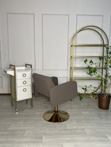 Парикмахерское кресло "Верона Арт" gold, гидравлическое