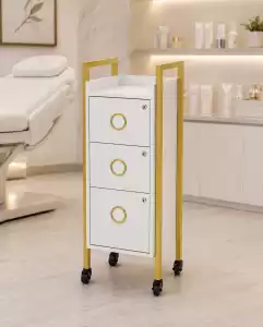 Парикмахерская тележка ARTGOLD с полочкой (арт.0865-1) 