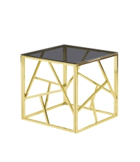 Консоль ИНСИГНИЯ 120*40, прозрачное стекло, сталь серебро