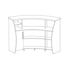 Стойка администратора ресепшн «Люкс-3» (арт. 0576)